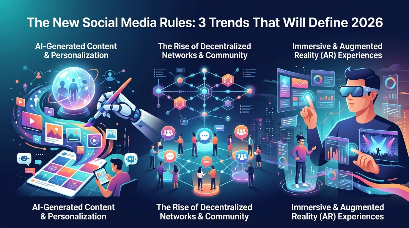 The New Social Media Rules: 3 Trends That Will Define 2026 — illustrative featured image