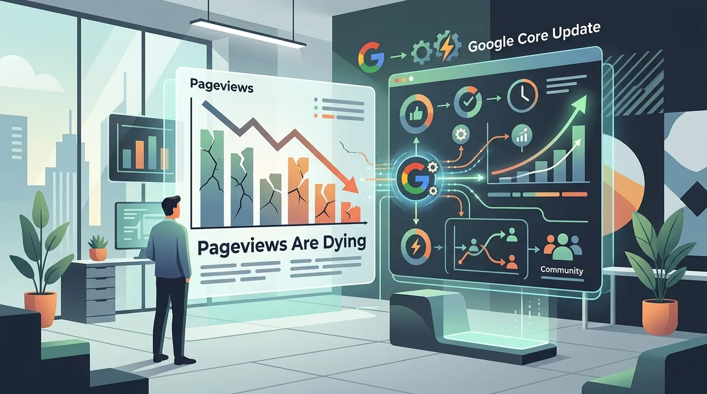 Why Pageviews Are Dying: Rethinking Metrics After Google's Core Update — illustrative featured image